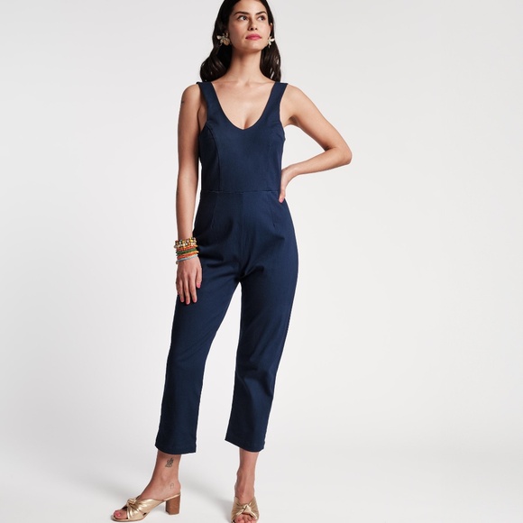 Frances Valentine Susie Jumpsuit Set in Navy - Picture 5 of 5